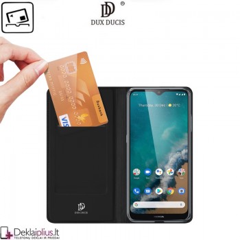 Dux Ducis dirbtinės odos viršelis - juodas (telefonui Nokia G50)